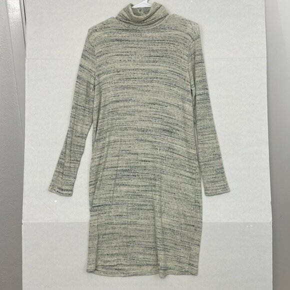 Project Social T Dresses & Skirts - Project Social T Sweater Dress, Soft Ribbed Knit Turtleneck, Gray, Small